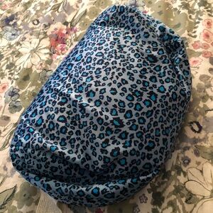 Target Blue leopard bean pillow